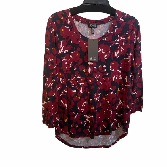 Jones New York maroon blouse - Picture 1 of 8